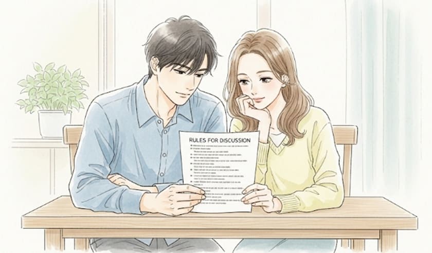 円満な夫婦になるために話し合いのルールを決める
